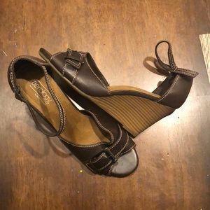 Brown Wedge Sandals